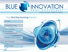 Tablet Screenshot of blueinnovationglobal.com